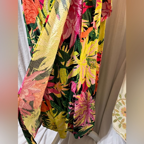 H&M Classy Spring Summer Floral Colorful Wrap Dress - Picture 7 of 10